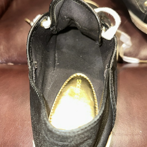 Michael Kors Black Leather & Canvas Trainers - Picture 12 of 16